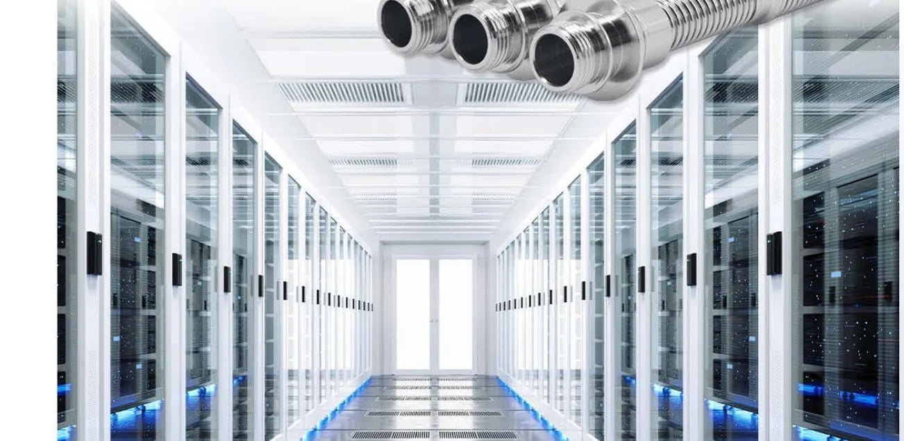 Metal Hose & Cold Plate Connections for data center liquid cooling