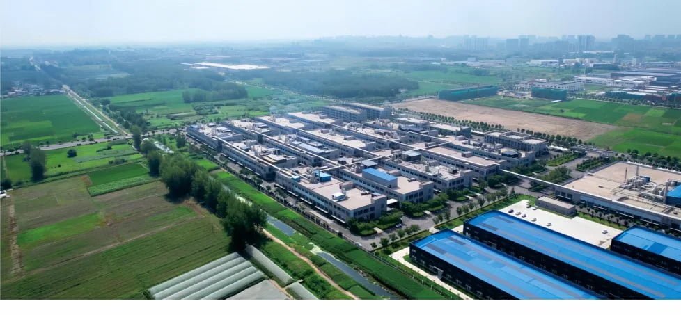 Aerial view of the factory site shown in the TITAN Fluid brochure