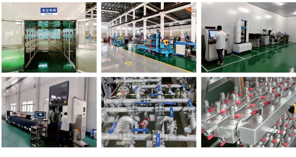 Manufacturing, assembly and inspection scenes from the TITAN Fluid brochure